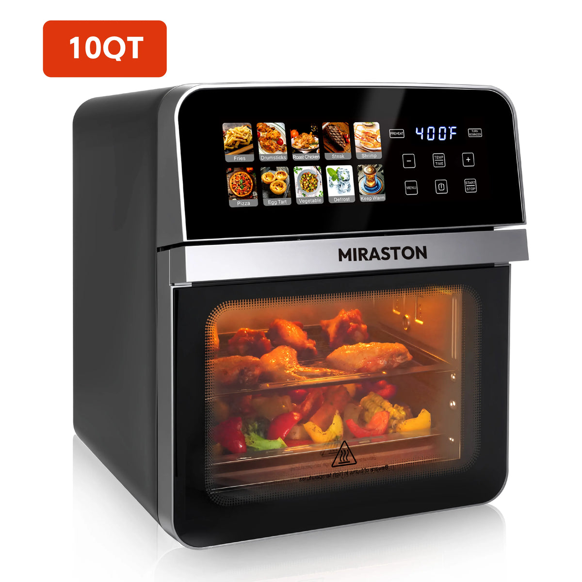 Air Fryer Toaster Oven Combo With Presets For Easy Cleaning
