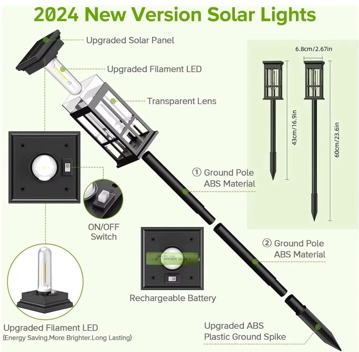 Waterproof Solar Pathway Light With L And Landscape Design