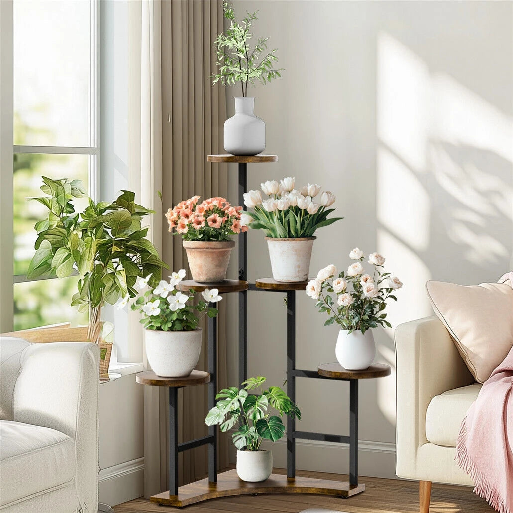Corner Plant Stand Indoor Metal Flower Shelf Rack Organizer