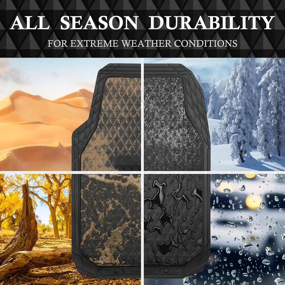 Universal Rubber All Weather Anti Slip Waterproof Floor Mats