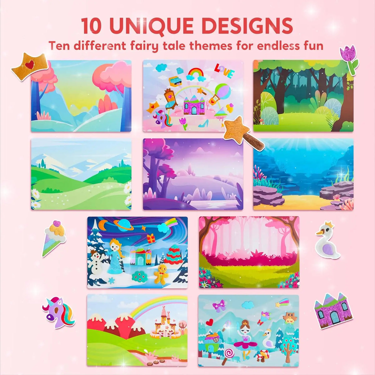 Joyfy Mess Free Foil Art Sticker Craft Kit For Children
