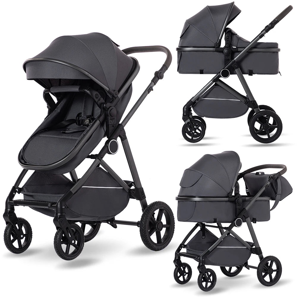 B.Childhood 2 In 1 Foldable High Landscape Baby Stroller Pram