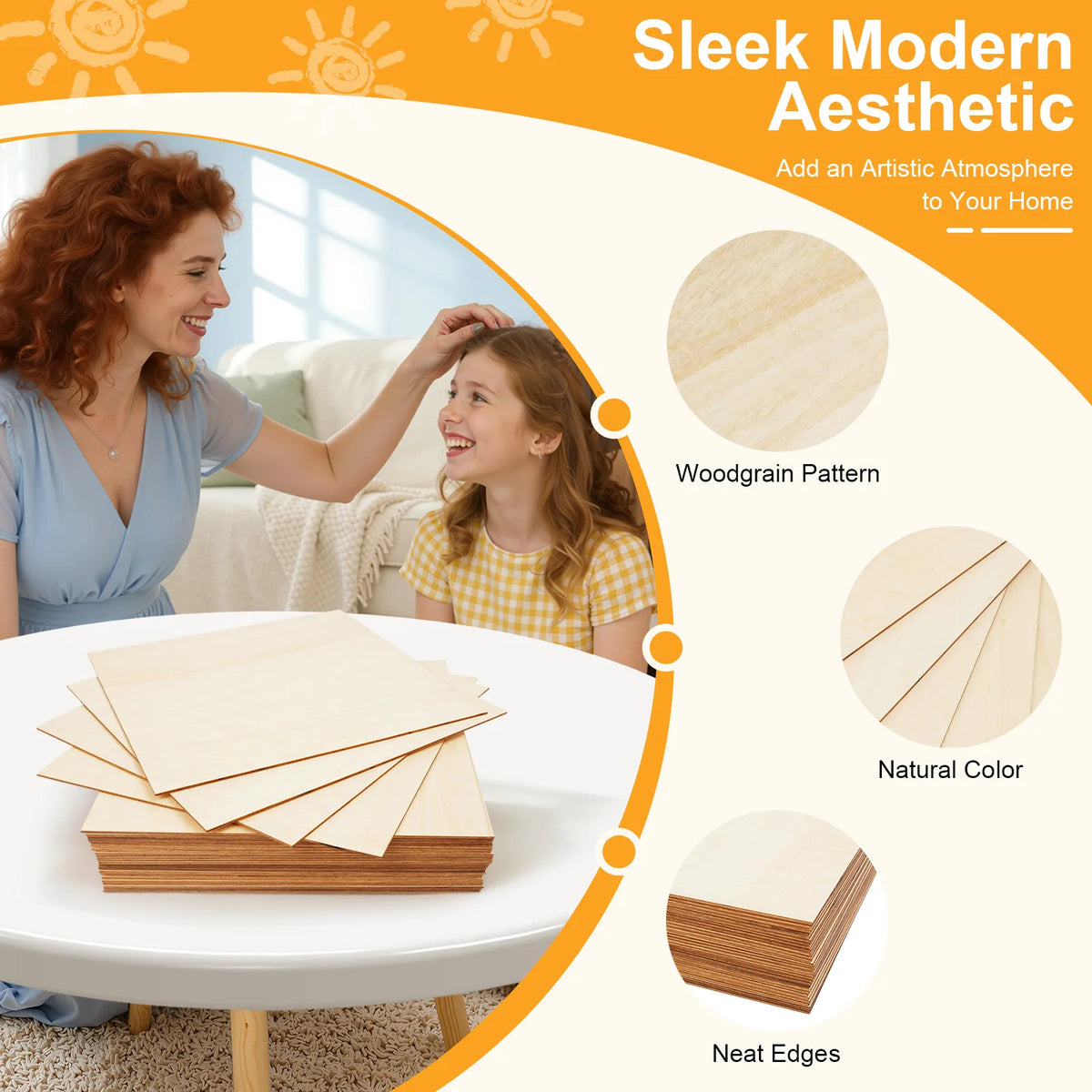 Basswood DIY Craft Sheets for Home Decor and Furniture Projects