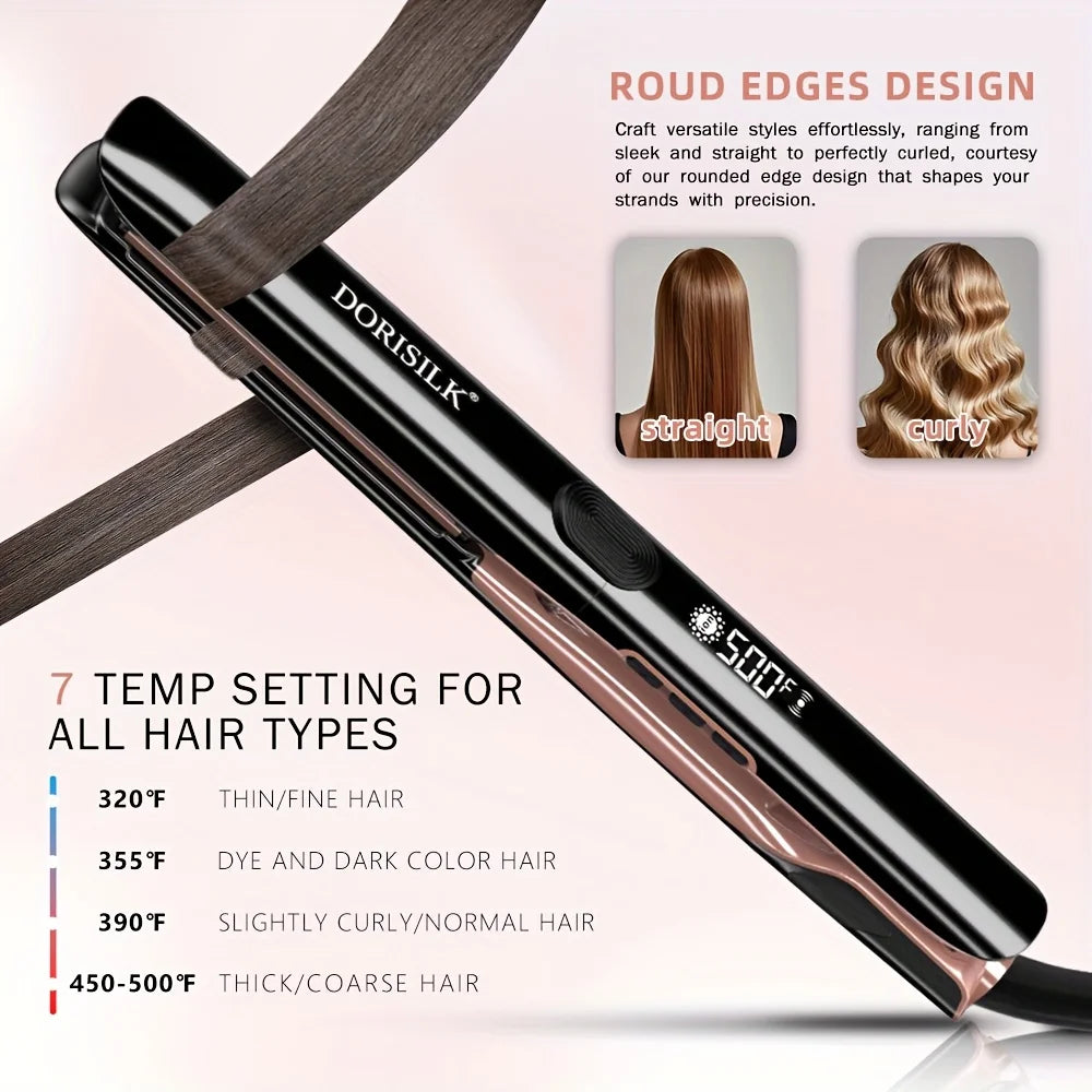 Rucha Ceramic Ionic Plasma 2 In 1 Hair Straightener