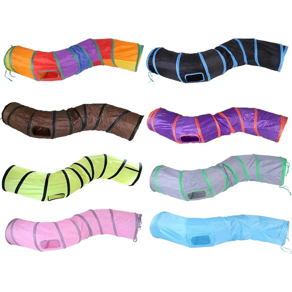 Crinkle Interactive Cat Rabbit Puppy Play Tunnel Toy