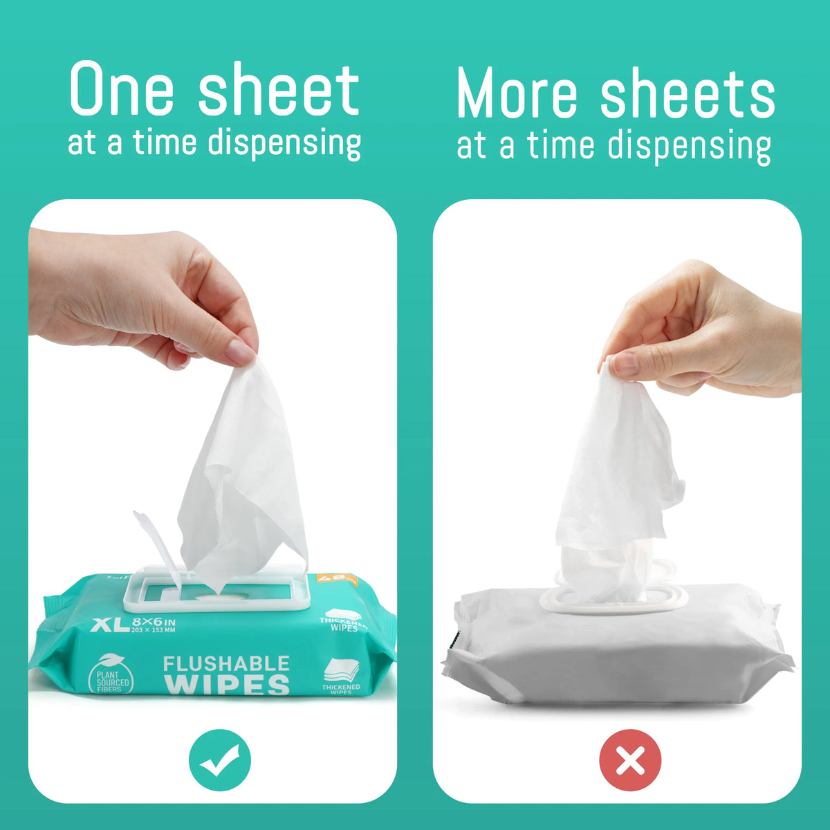 Flushable Thickened Wet Wipes for Home and Outdoor Use