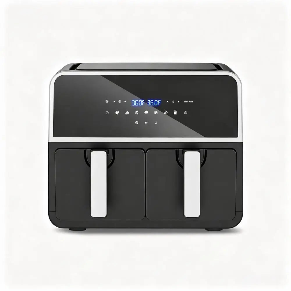 Dual Basket Ceramic Air Fryer With Smart Finish Digital Touchscreen