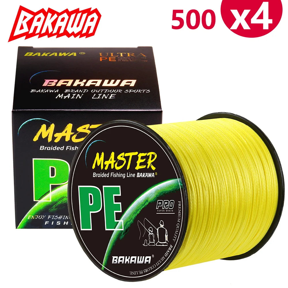 Bakawa Four Strand Braided Fishing Line For Freshwater Saltwater Fishing