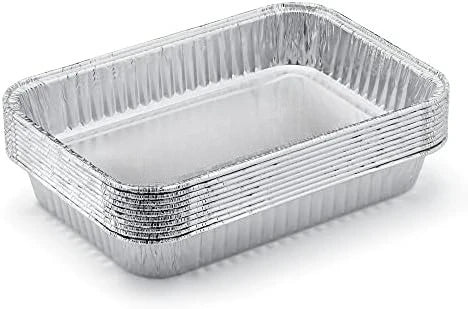 Disposable Aluminum Grill Drip Pans for Indirect Cooking and Drippings