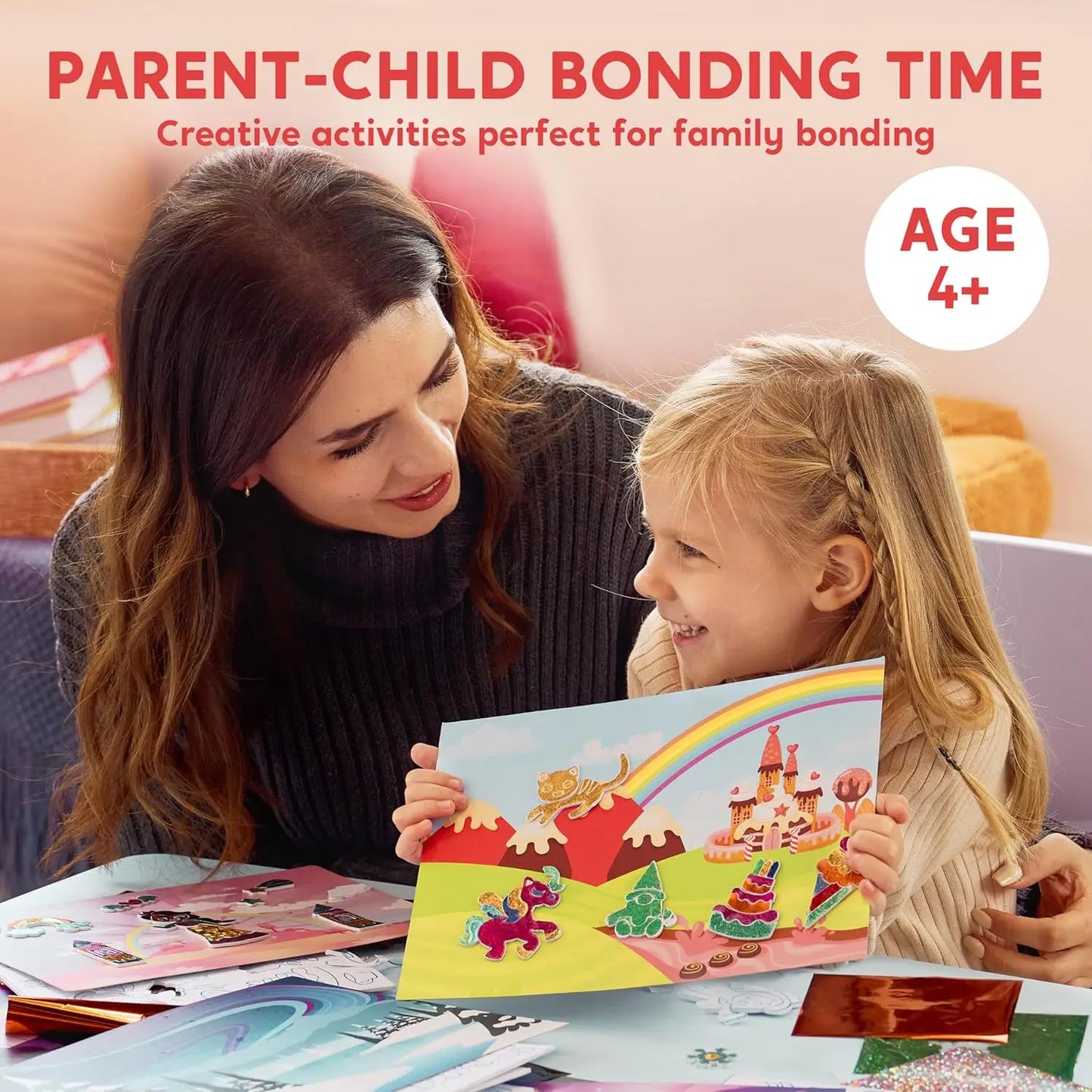 Joyfy Mess Free Foil Art Sticker Craft Kit For Children