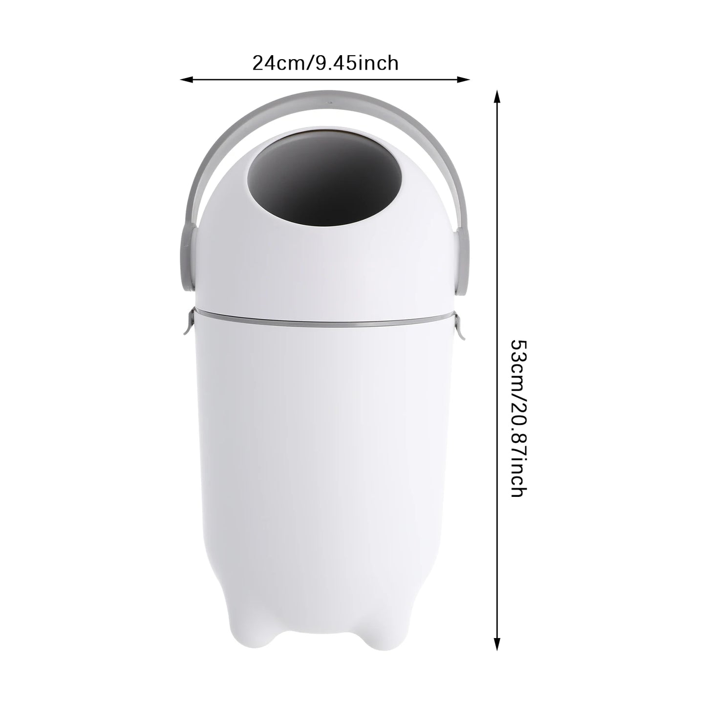 Bymaocar Airtight Diaper Pail With Odor Blocking Lid