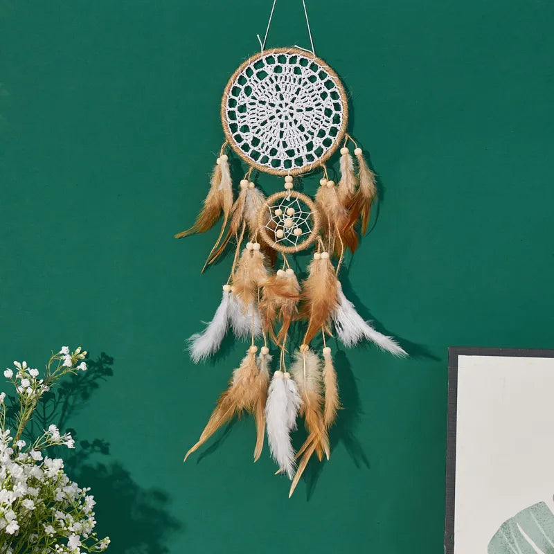 Handcrafted Moon And Sun Dream Catcher Wall Decoration Set