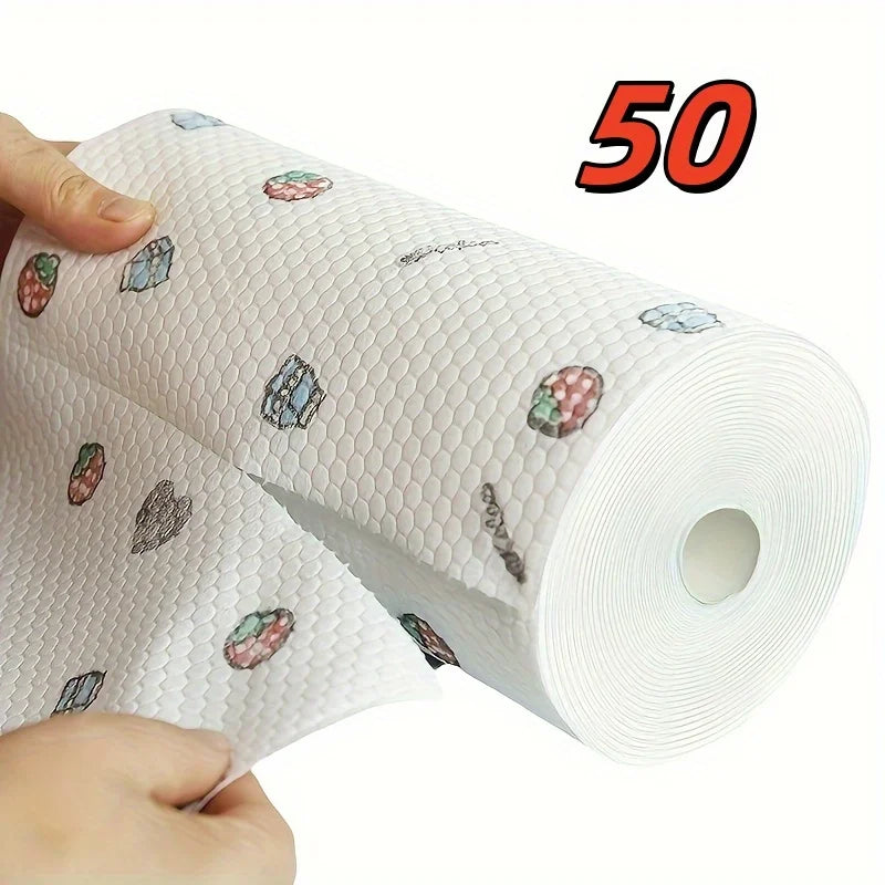 Absorbent Thickened Kitchen Paper Dishcloths for Wet and Dry Cleaning