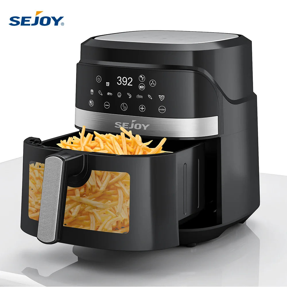 Sejoy 8 In 1 Air Fryer Oven Roast Bake Dehydrate Cooker