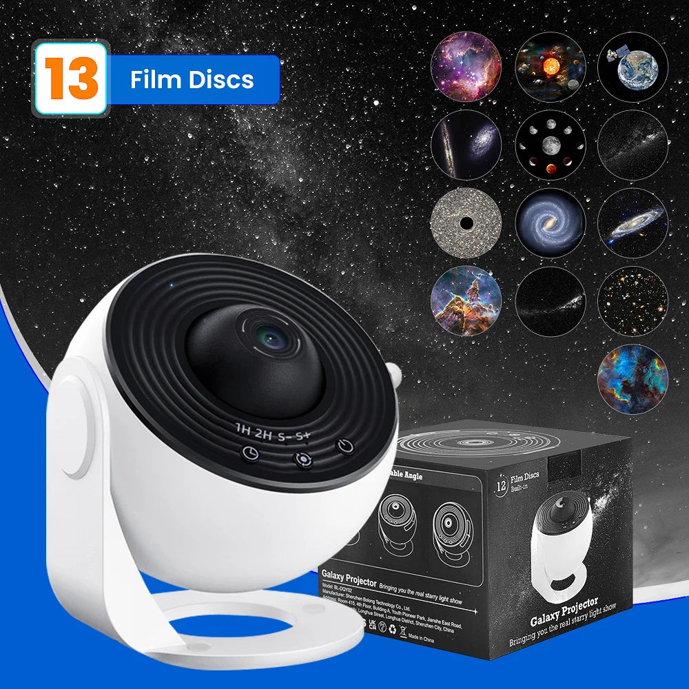 Aiopp 13 In 1 Galaxy Star Projector Planetarium Night Light