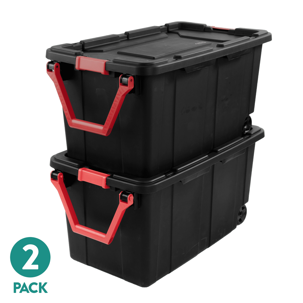 Sterilite Wheeled Plastic Storage Container With Handle