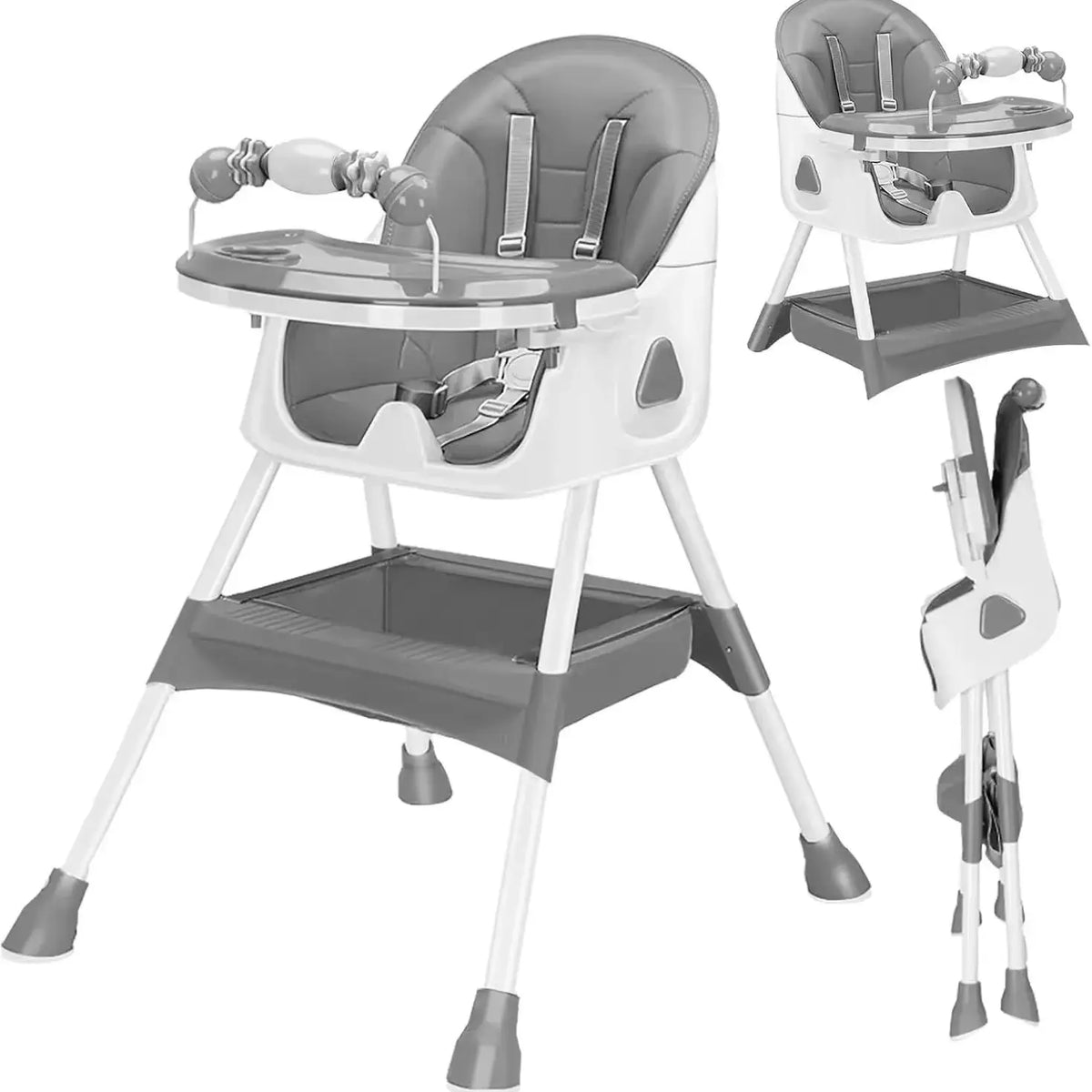 Foldable Baby High Chair E500 With Anti Slip Tray Pad