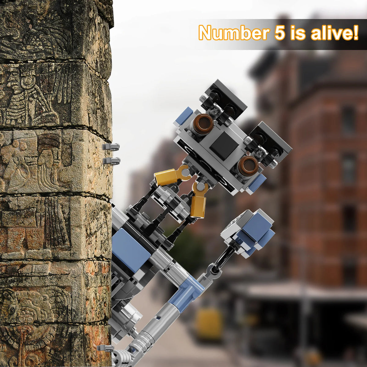 Johnny 5 Robot Collectible Building Blocks Brick Set Kit
