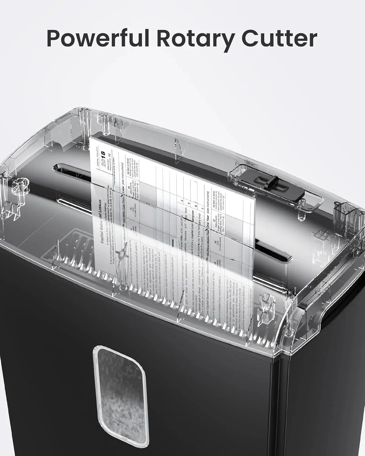 Deli Micro Cut Paper Shredder P5 Security Credit Card Shredding