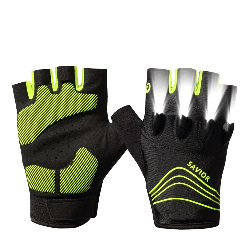 Daywolf LED Gloves For Hiking Cycling With Multi Mode Flashlights