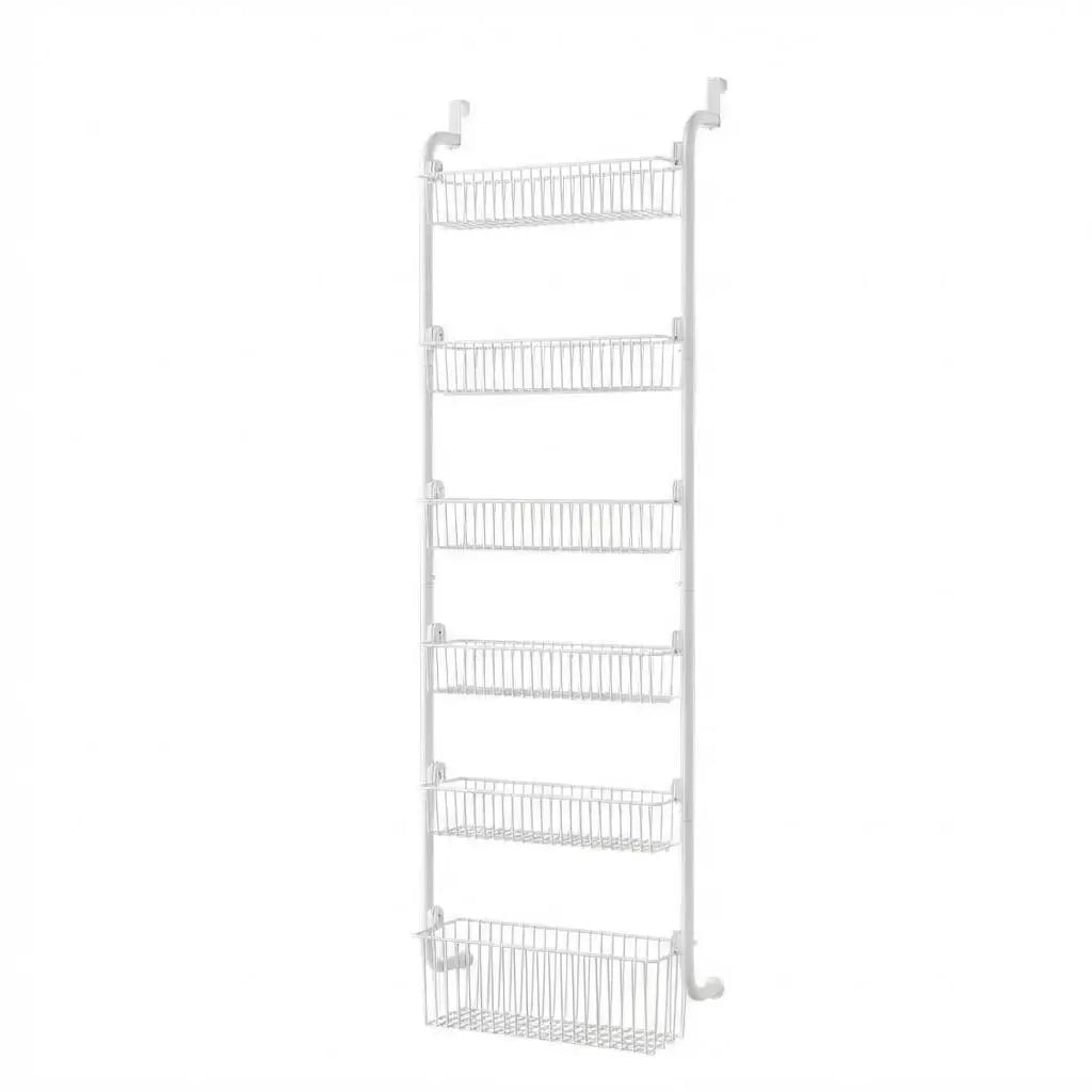 HiMISS Over Door Pantry Organizer Hanging Metal Kitchen Storage Rack
