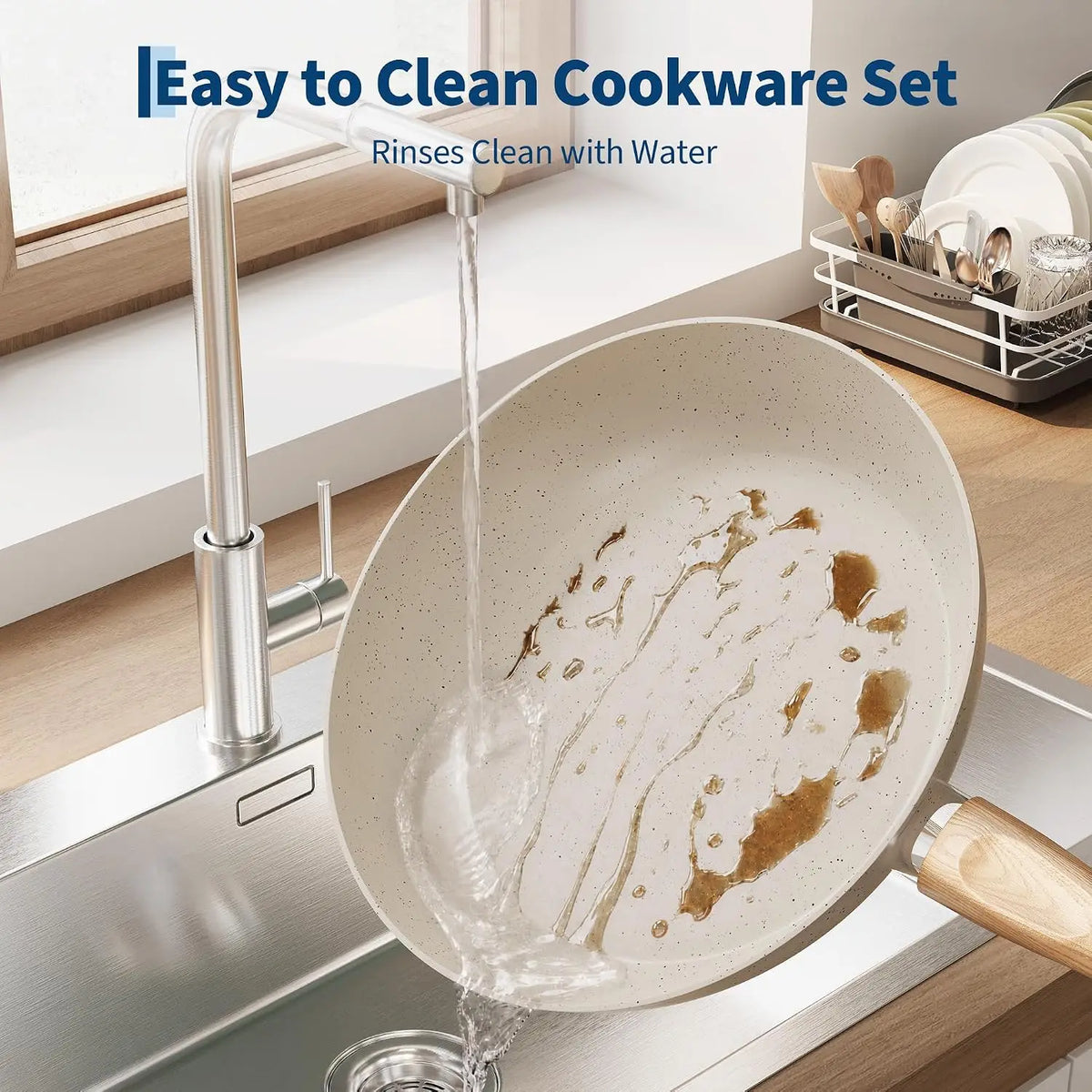 TWISTER.CK Ceramic Nonstick Induction Cookware Set With Utensils