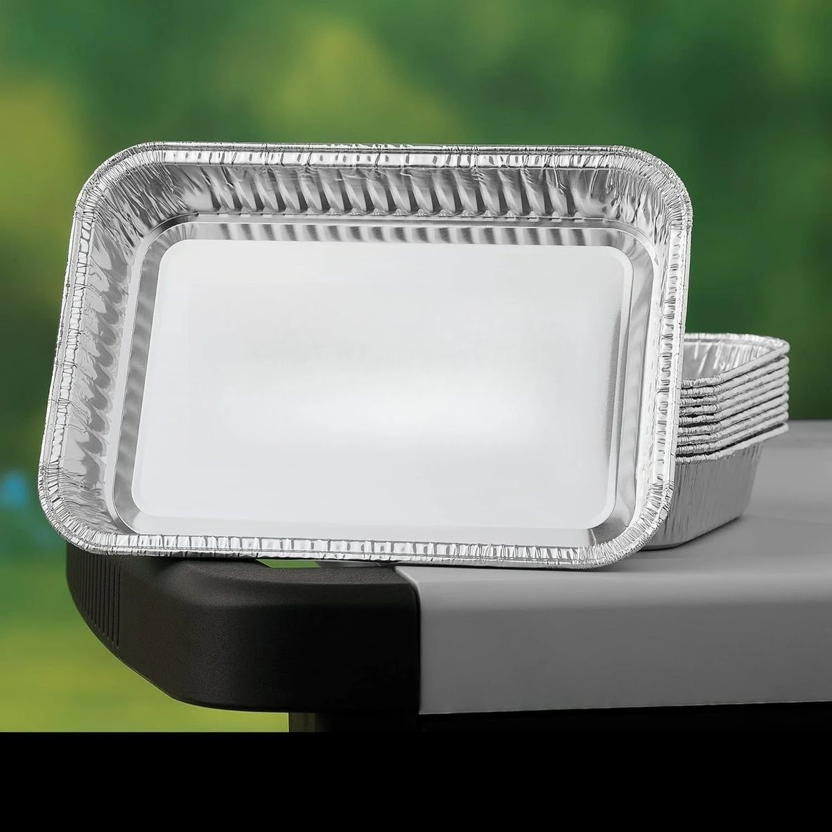 Disposable Aluminum Grill Drip Pans for Indirect Cooking and Drippings