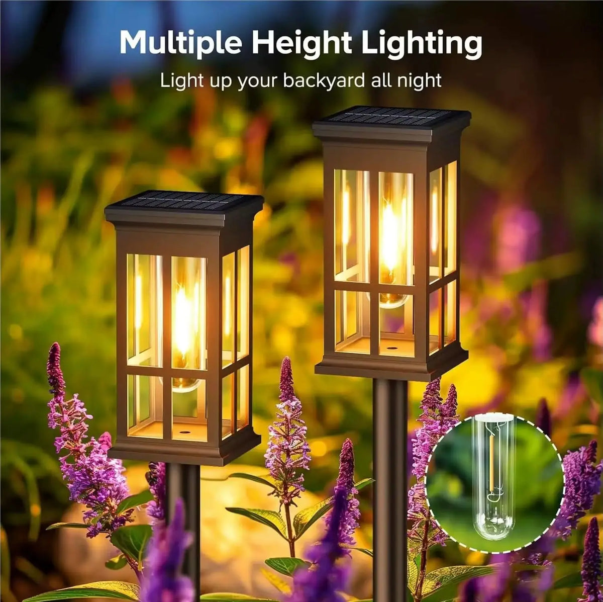 Waterproof Solar Pathway Light With L And Landscape Design