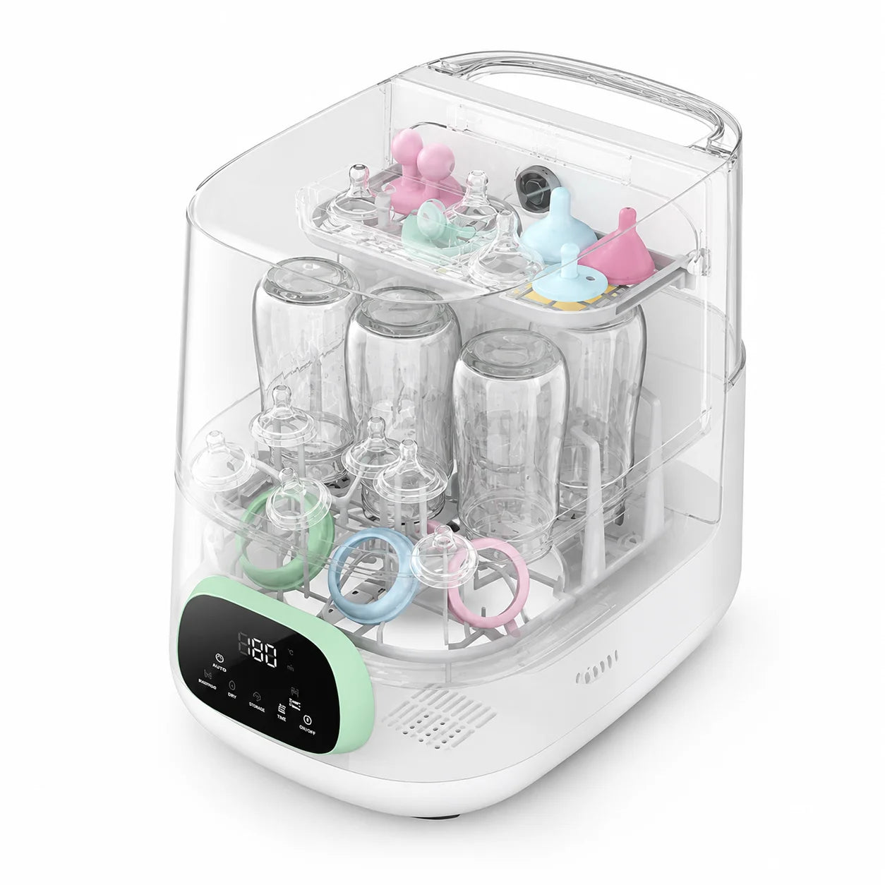 Baby Bottle Washer Sterilizer 4-in-1 All-In-One With Large Capacity