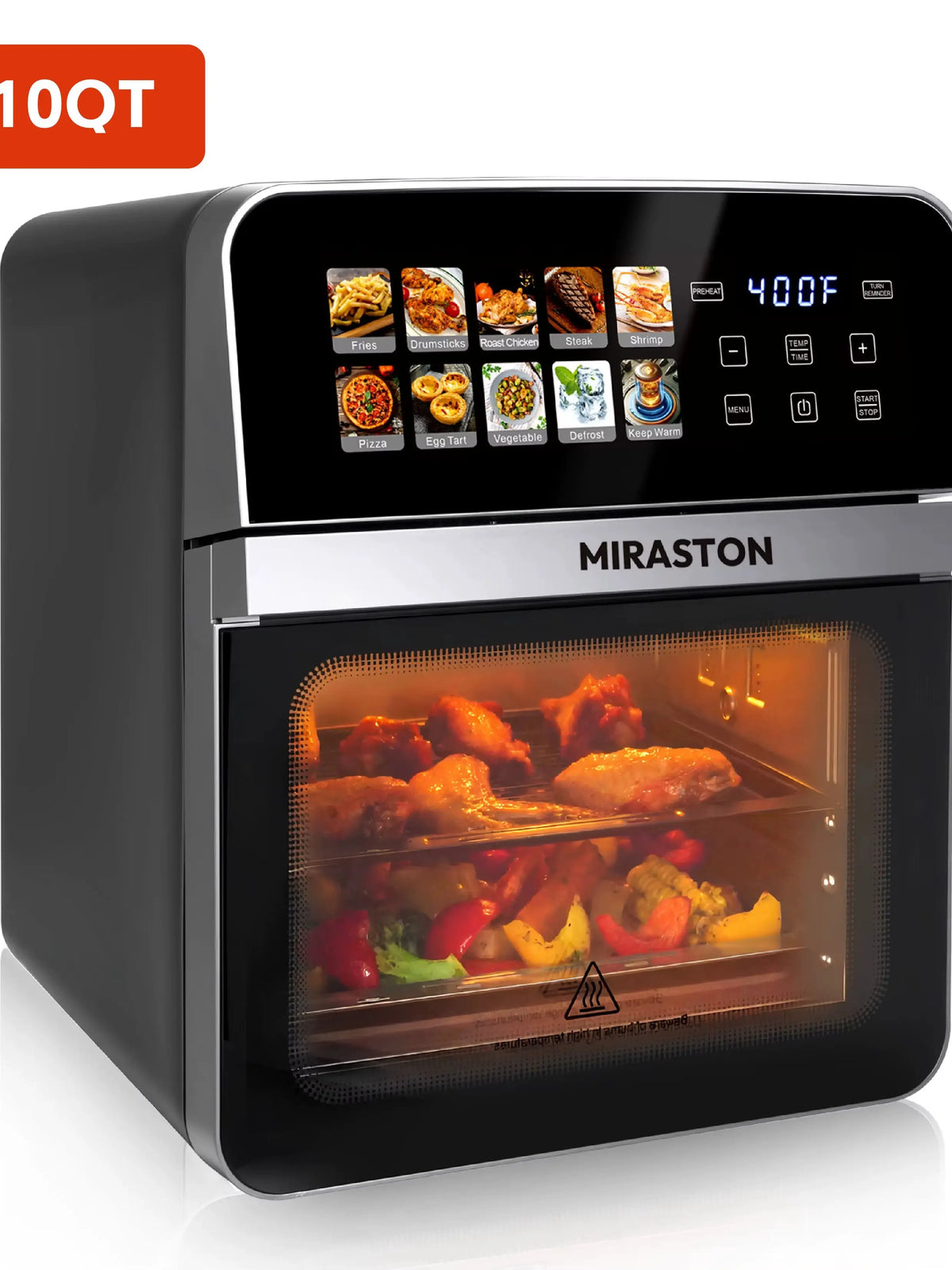 Air Fryer Toaster Oven Combo With Presets For Easy Cleaning