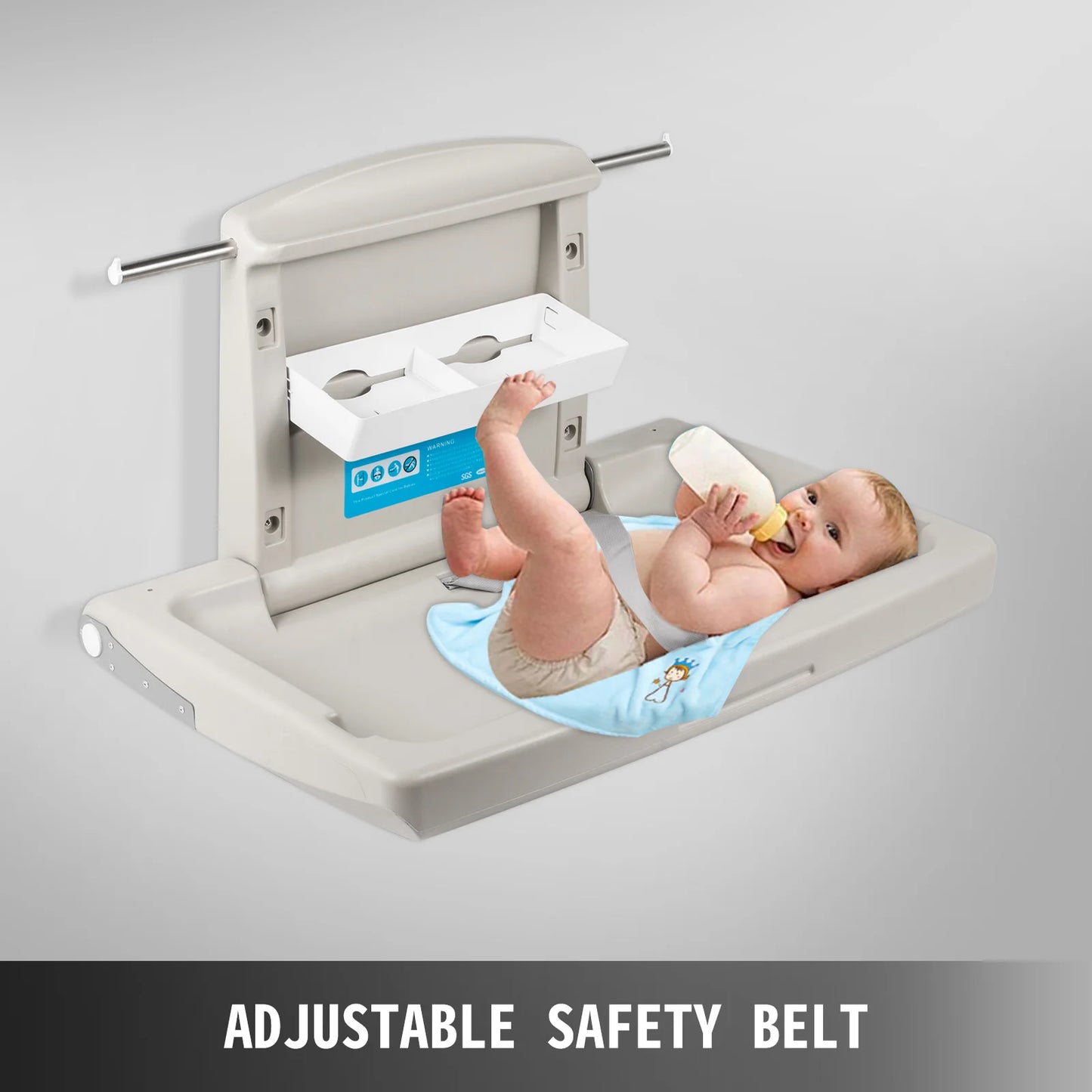 SucceBuy Wall Mount Fold Down Baby Diaper Changing Station