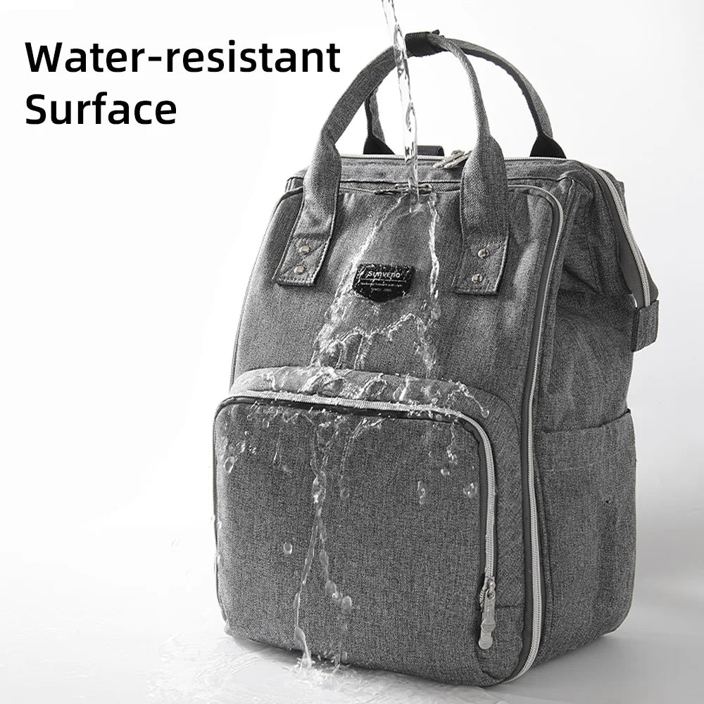 Sunveno Diaper Backpack Nappy Bag Multi Function Waterproof Travel