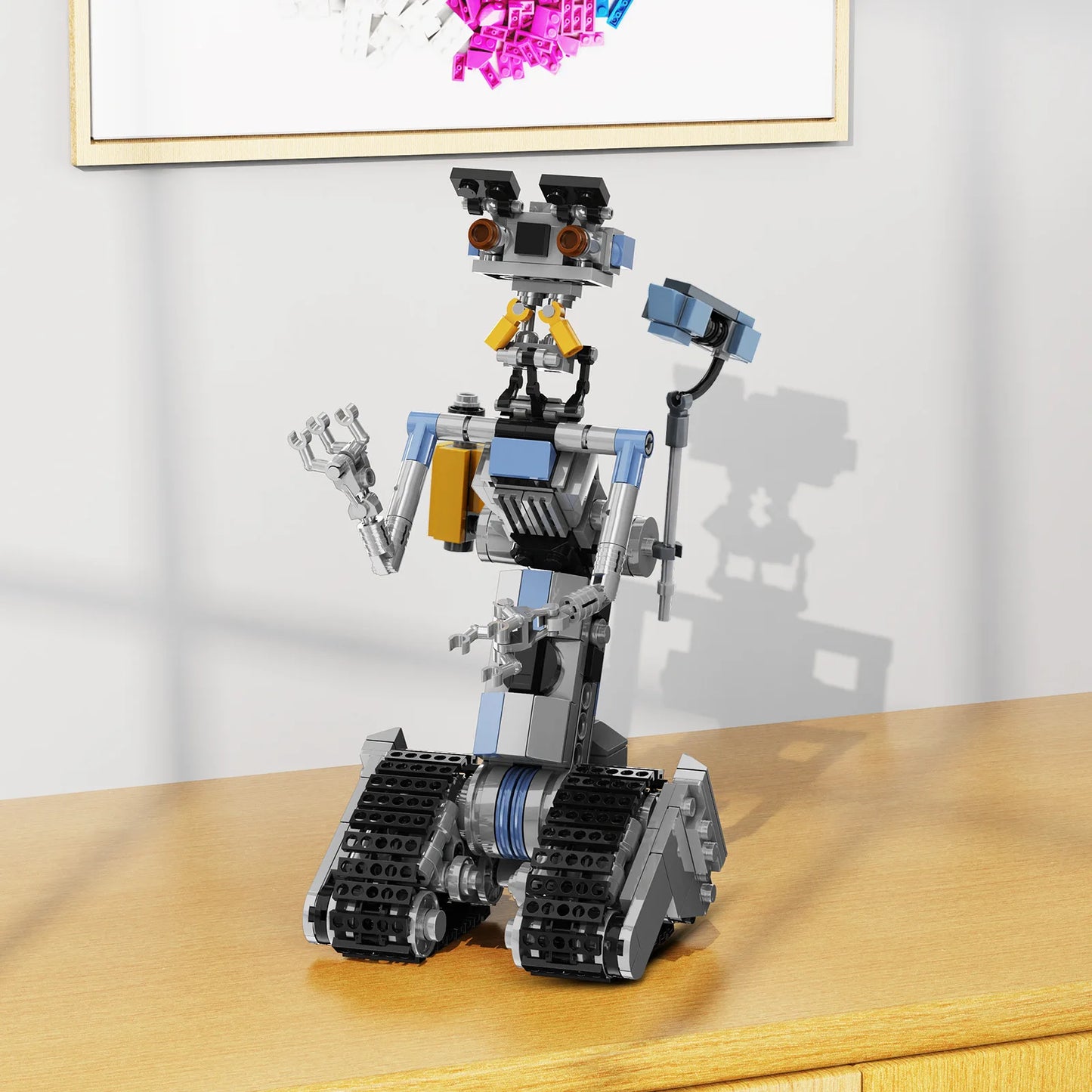 Johnny 5 Robot Collectible Building Blocks Brick Set Kit