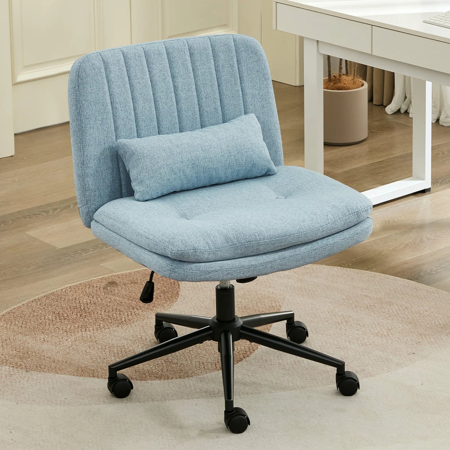 TCGBKAF Adjustable Swivel Desk Chair With Lumbar Pillow