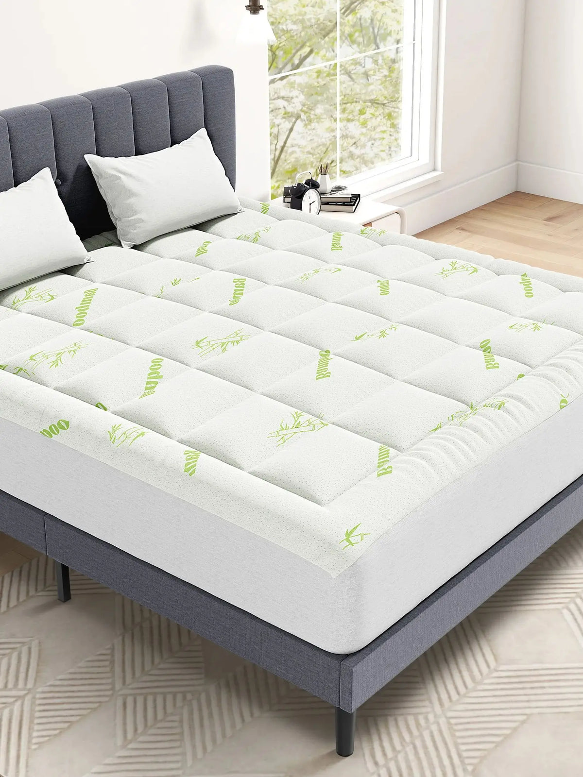 Jhk Soft Mattress Topper Full Viscose From Bamboo