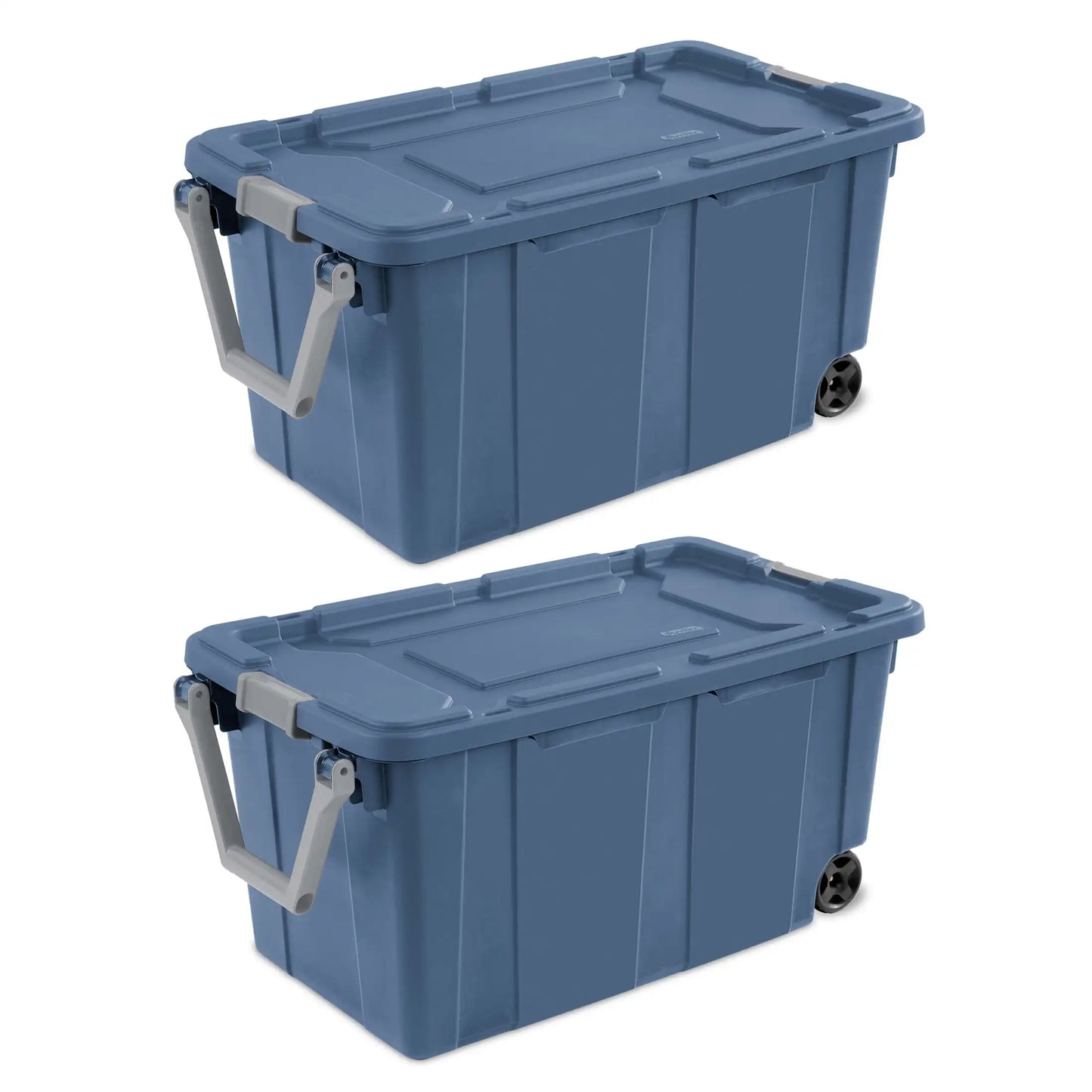 Sterilite Wheeled Plastic Storage Container With Handle