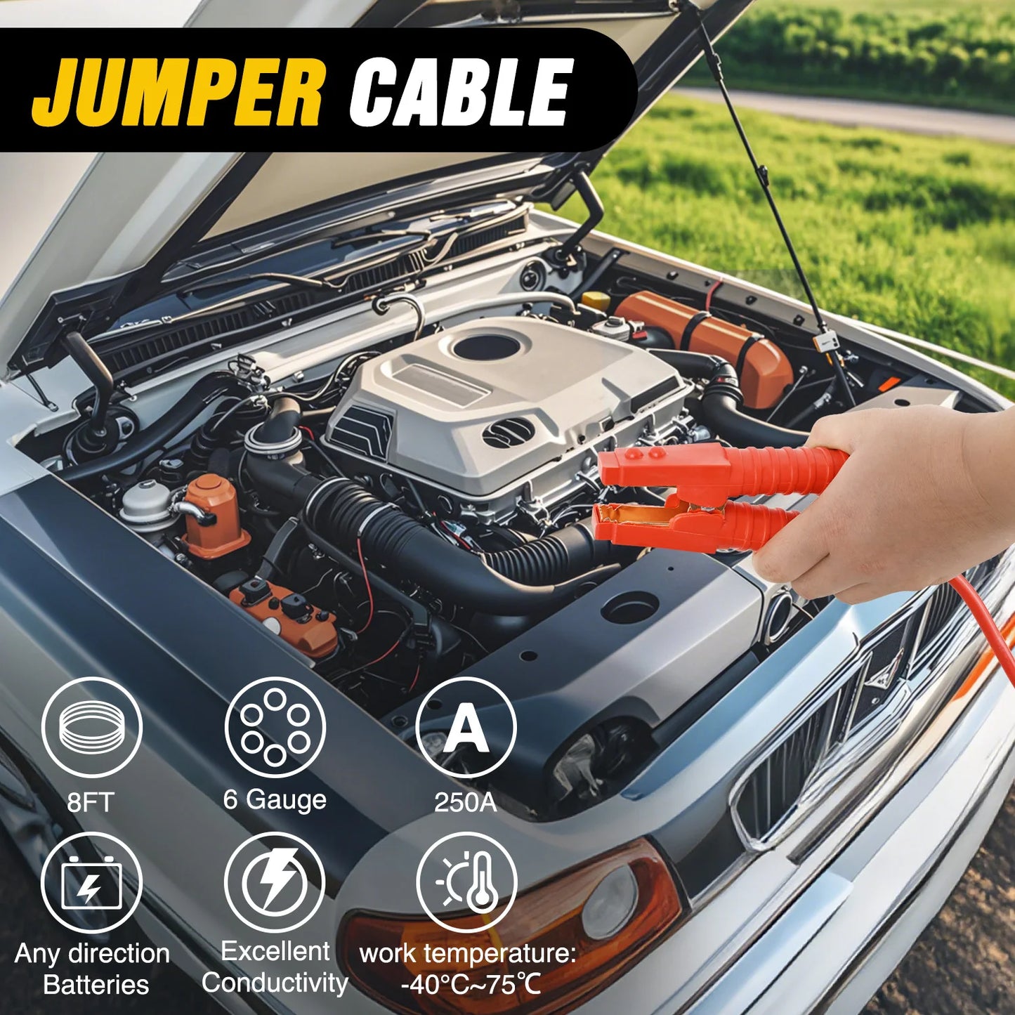 Nilight Car Emergency Kit With Jumper Cable And Safety Tools