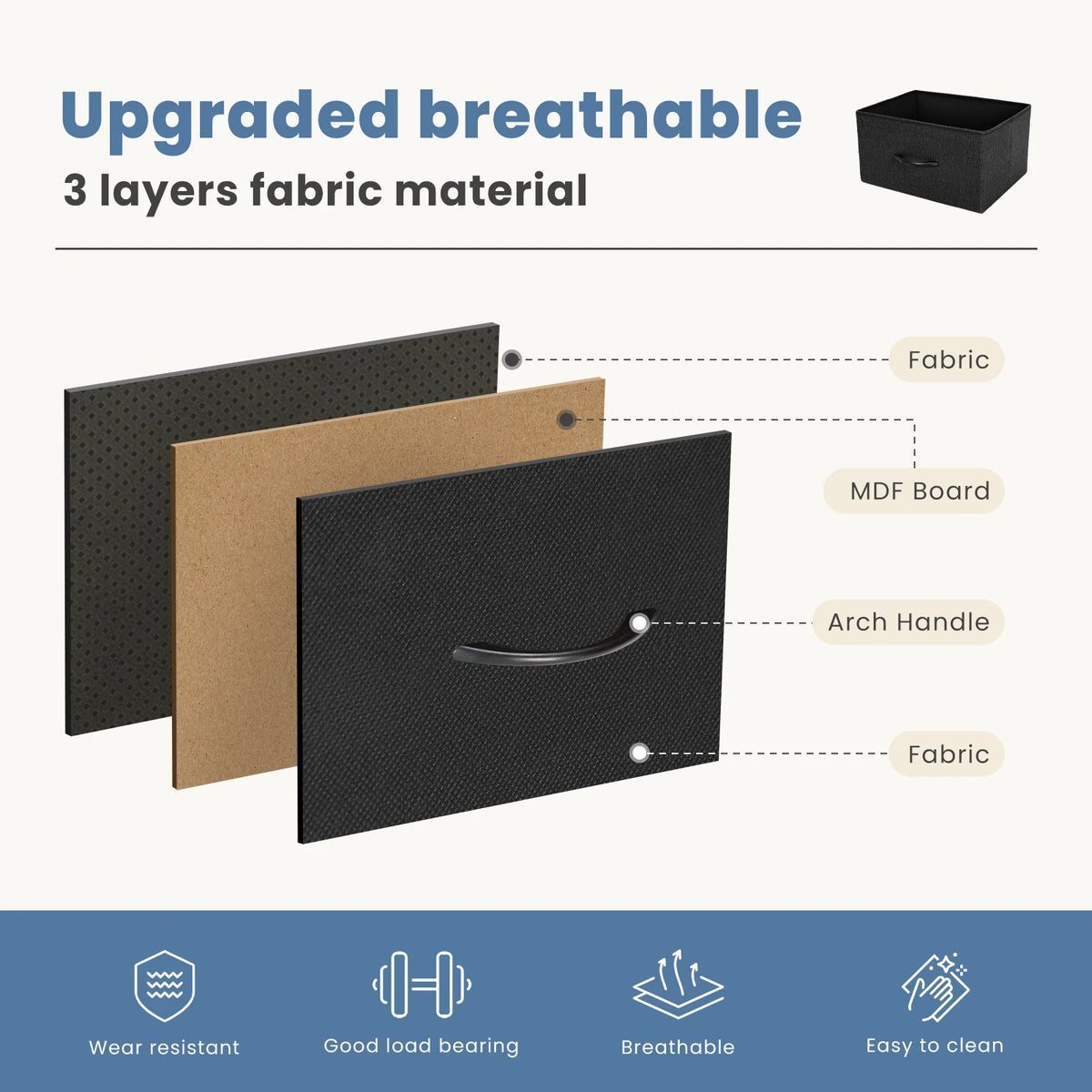 JHK Modern Minimalist 7 Drawer Bedroom Wardrobe Clothes Storage Organizer