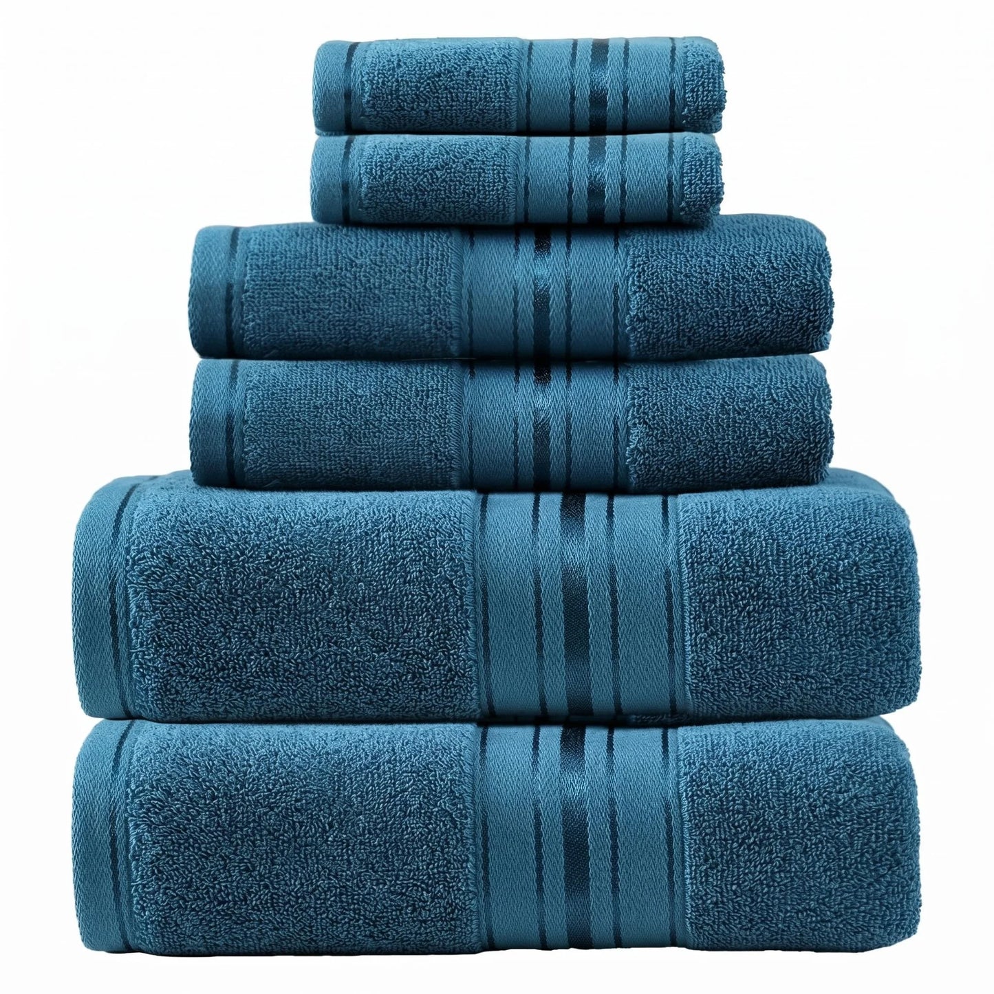 Premium 6 Piece Soft Cotton Turkish Bath Towel Set