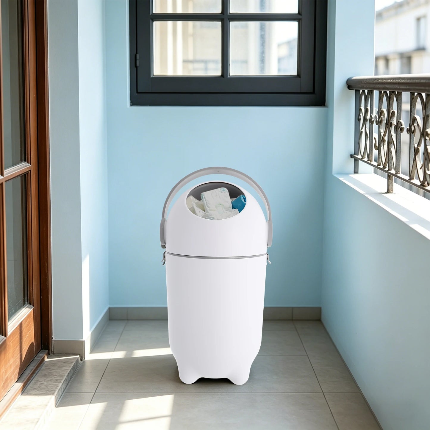 Bymaocar Airtight Diaper Pail With Odor Blocking Lid