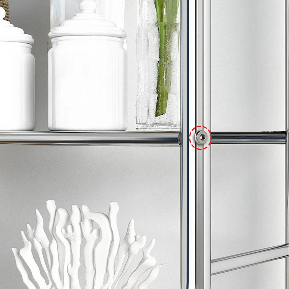Studyset Over Toilet Storage Shelf 2-Tier Freestanding Metal Organizer