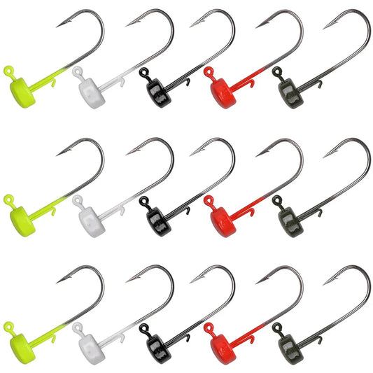 Ned Rig Barbed Jig Hooks For Soft Plastic Fishing Lures