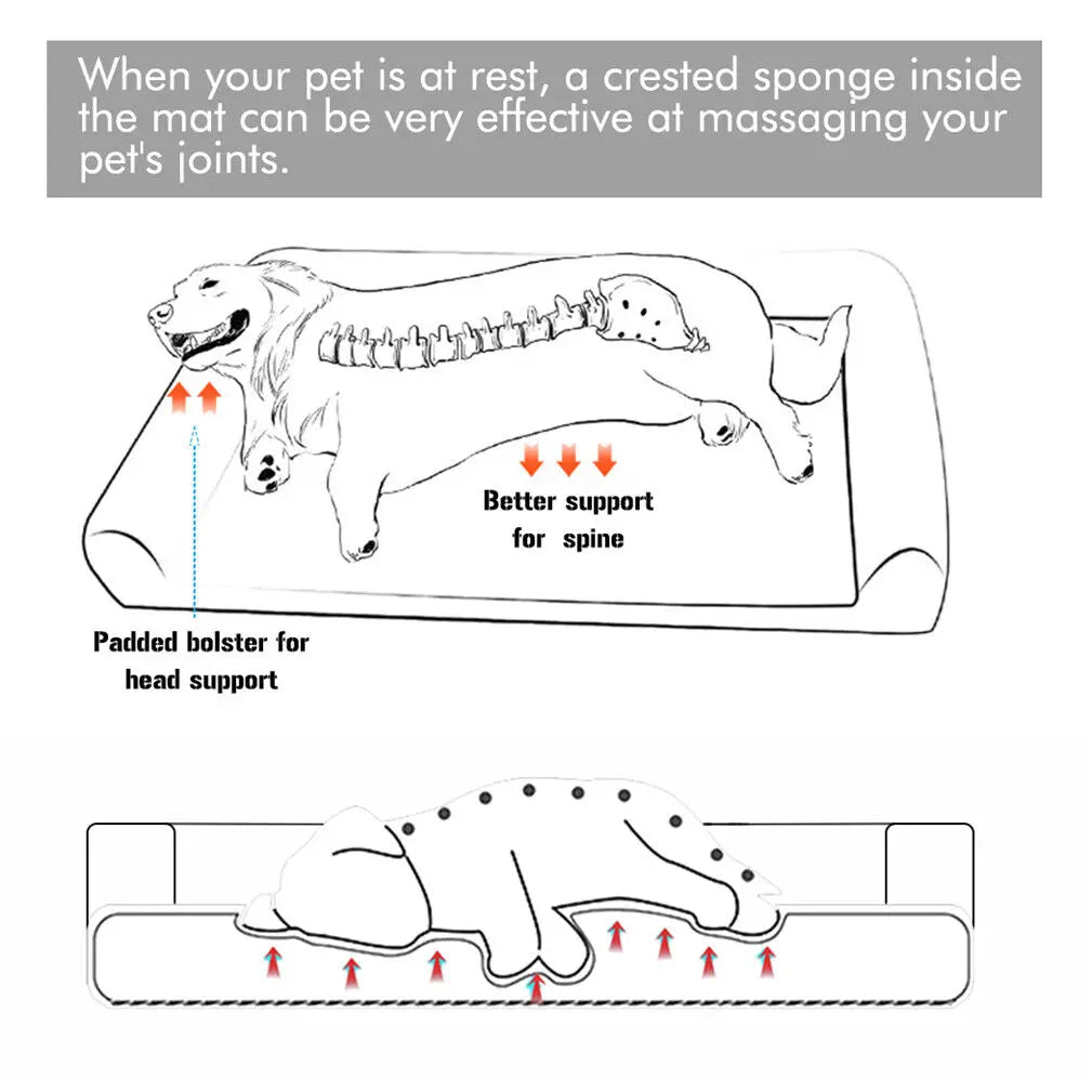 BINGOPAW Orthopedic Dog Bed Removable Cotton Cover Foam