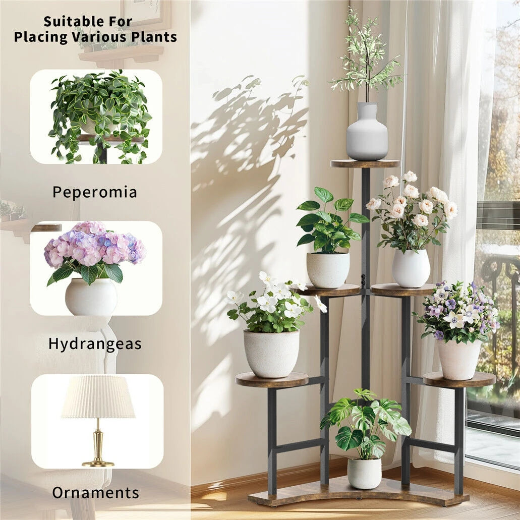 Corner Plant Stand Indoor Metal Flower Shelf Rack Organizer