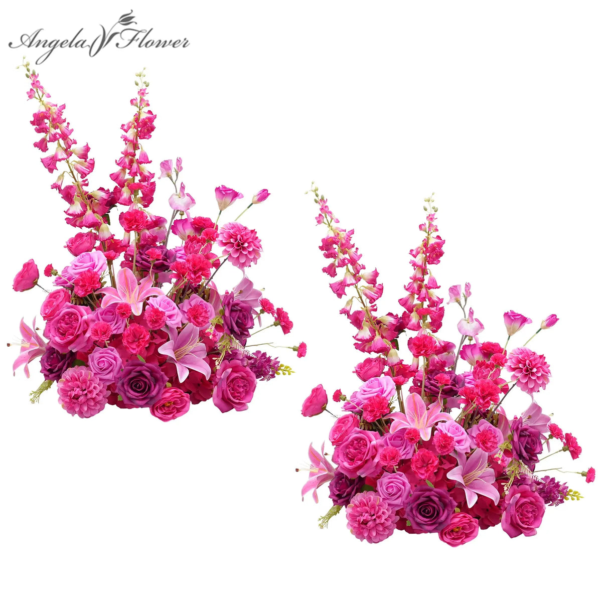 Angela Flower Artificial Silk Flower Ball Table Centerpiece