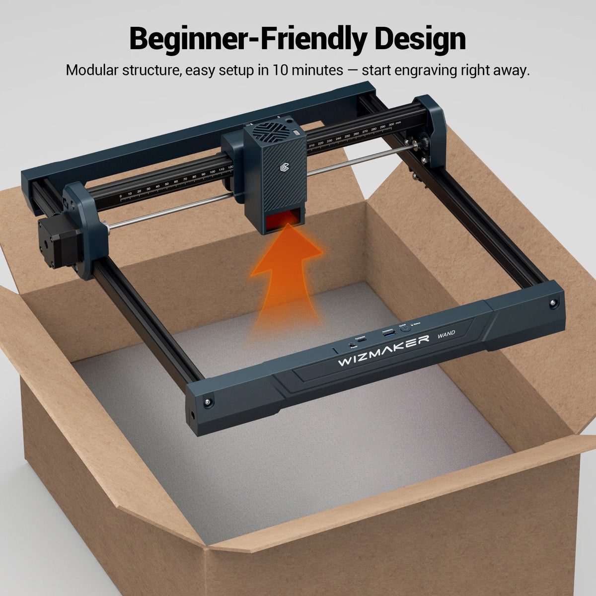 Wizmaker Wand 7W Laser Engraver Cutter for Wood Leather Acrylic