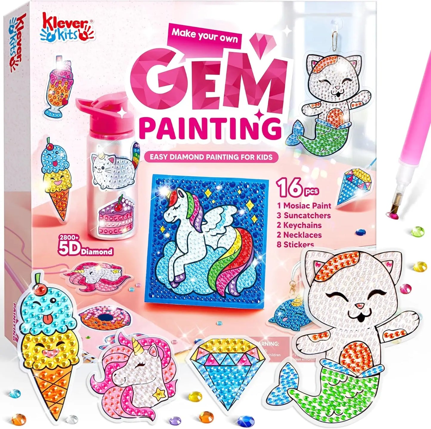 Joyfy 5D Diamond Gem Painting Art Craft Kit For Kids