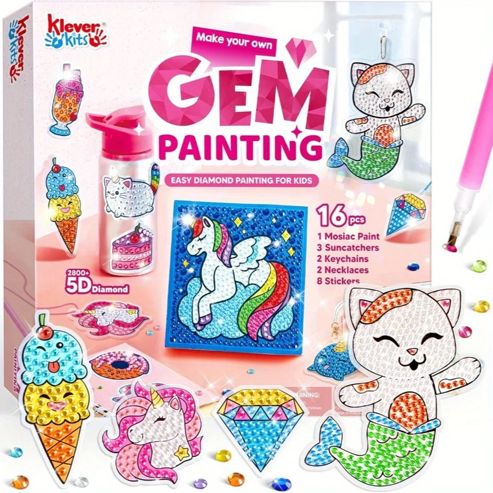 Joyfy 5D Diamond Gem Painting Art Craft Kit For Kids