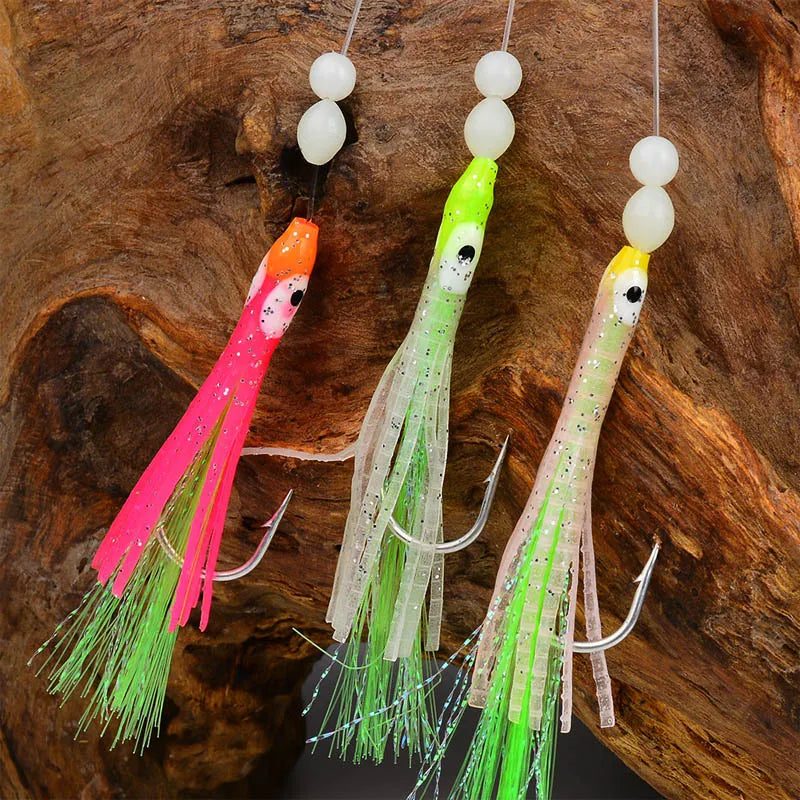 Luminous Squid Sabiki Rig Soft Octopus Fishing Lures