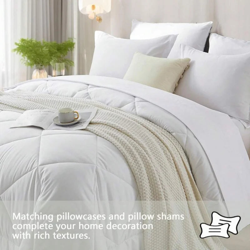 Geometric Pattern Bed Comforter Set Polyester Cotton Soft Summer Bedding